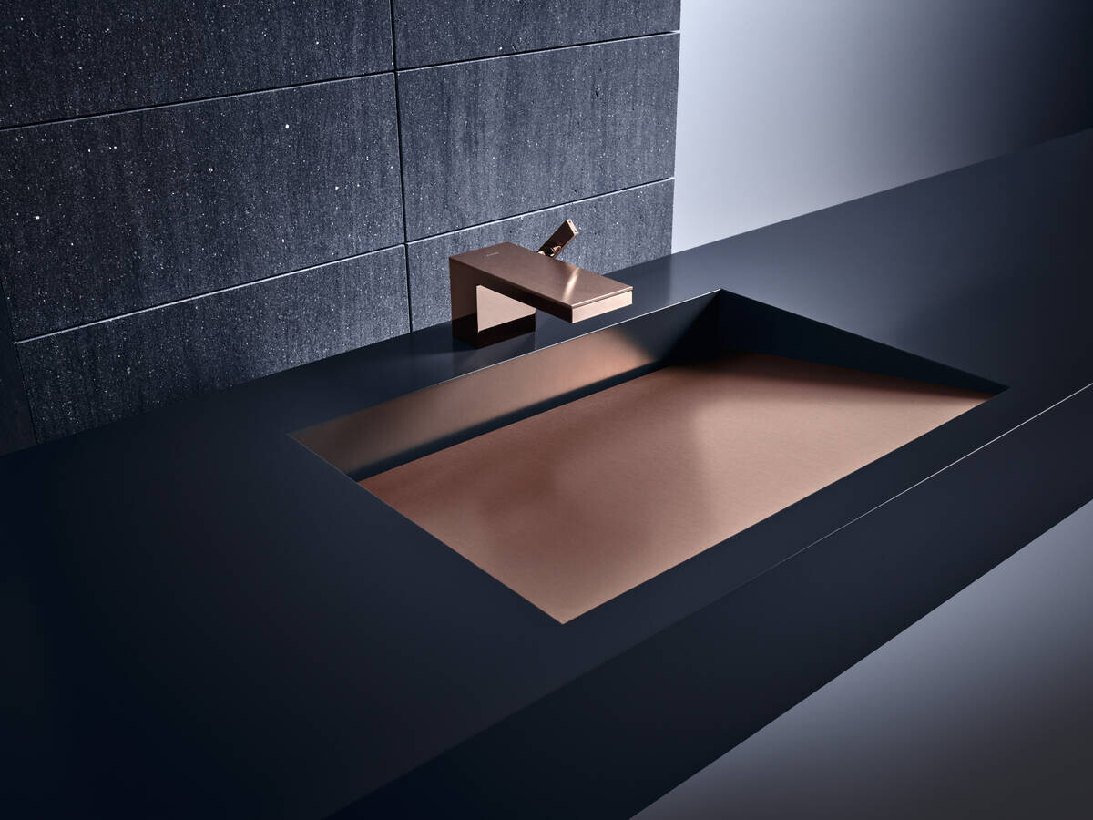 Plaque de finition 200 AXOR MyEdition en bronze brossé