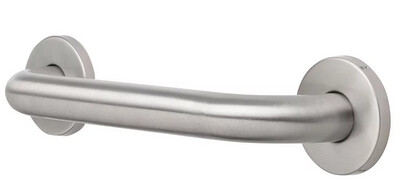 Barre d'appui 45 cm pour personnes à mobilité réduite Nofer en chromé satiné
