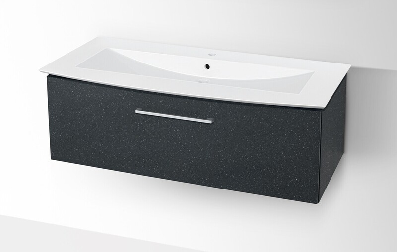 Plan-vasque Lido 122 cm avec meuble de salle de bains à un tiroir