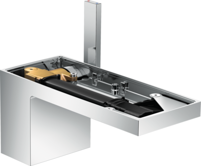 Mitigeur de lavabo AXOR MyEdition 70 sans plaque avec bonde push-open en chromé poli