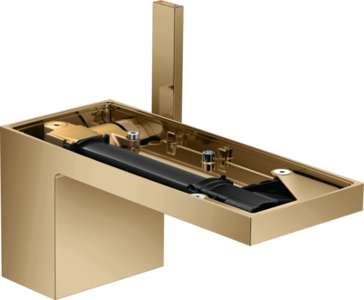 Mitigeur de lavabo AXOR MyEdition 70 sans plaque avec bonde push-open en bronze poli