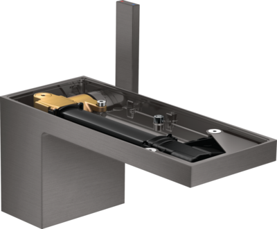 Mitigeur de lavabo AXOR MyEdition 70 sans plaque avec bonde push-open en noir chromé brossé