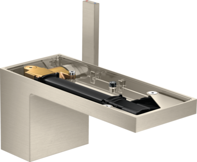 Mitigeur de lavabo AXOR MyEdition 70 sans plaque avec bonde push-open en nickel brossé