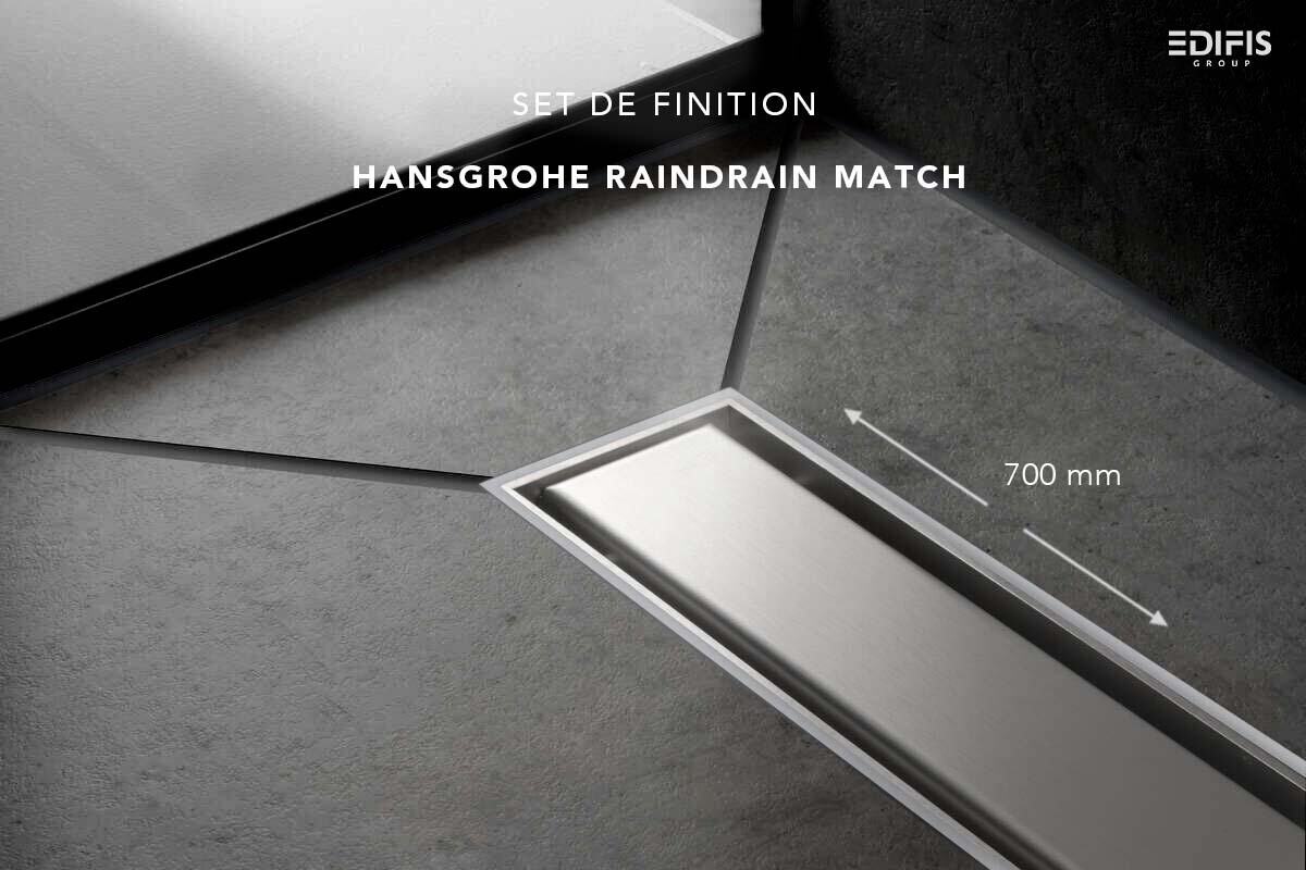 Set de finition Hansgrohe RainDrain Match 700 mm avec cadre réglable — vue 3