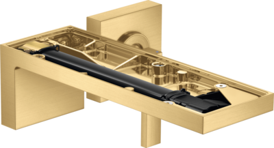 Mitigeur de lavabo encastré AXOR MyEdition sans plaque, bec 221 mm avec bonde à écoulement libre en doré brossé
