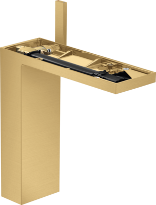 Mitigeur de lavabo AXOR MyEdition 230 sans plaque, avec bonde push-open en doré brossé