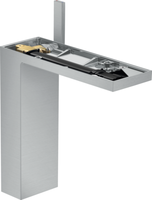 Mitigeur de lavabo AXOR MyEdition 230 sans plaque, avec bonde push-open en chromé brossé