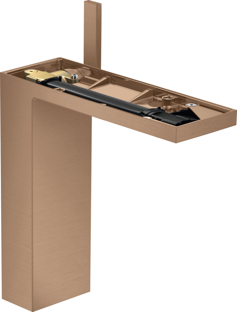 Mitigeur de lavabo AXOR MyEdition 230 sans plaque, avec bonde push-open en or rouge brossé