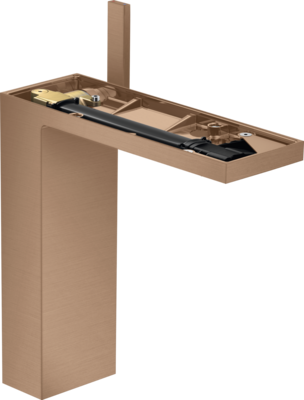Mitigeur de lavabo AXOR MyEdition 230 sans plaque, avec bonde push-open en or rouge brossé