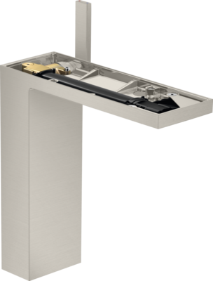 Mitigeur de lavabo AXOR MyEdition 230 sans plaque, avec bonde push-open en acier inoxydable brossé