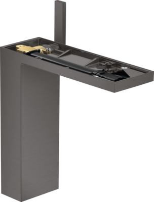 Mitigeur de lavabo AXOR MyEdition 230 sans plaque, avec bonde push-open en noir chromé brossé