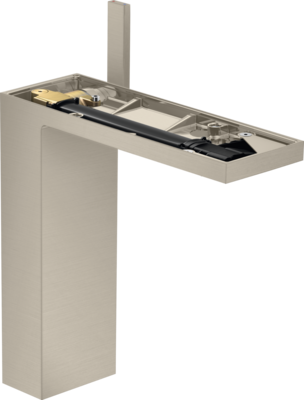Mitigeur de lavabo AXOR MyEdition 230 sans plaque, avec bonde push-open en nickel brossé