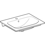 Lavabo pour meuble Geberit Selnova Square 60 cm