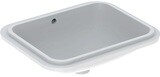 Vasque à encastrer par le dessous Geberit VariForm rectangulaire 53 x 44 cm avec trop-plein