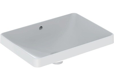 Vasque à encastrer Geberit VariForm rectangulaire 55 x 40 cm avec trop plein
