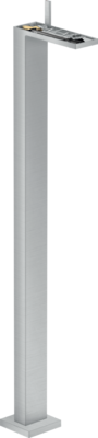 Mitigeur de lavabo AXOR MyEdition sur pied sans plaque, avec bonde push-open en chromé brossé