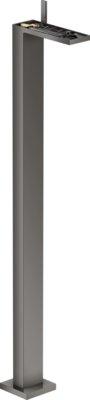 Mitigeur de lavabo AXOR MyEdition sur pied sans plaque, avec bonde push-open en noir chromé poli