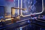 AXOR Edge Mitigeur de lavabo 190, coupe diamant, bonde push-open