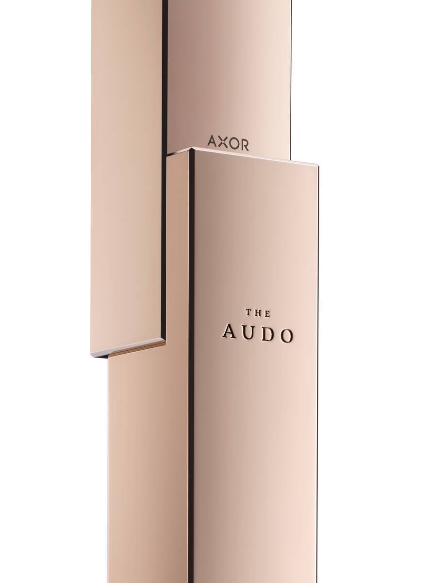 Mitigeur de lavabo Axor Edge 280 avec bonde push-open en or rouge poli - vue 4