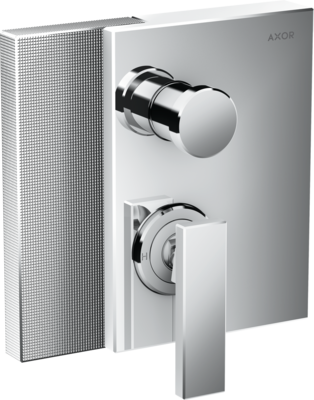 Set de finition pour mitigeur de bain / douche encastré AXOR Edge coupe diamant