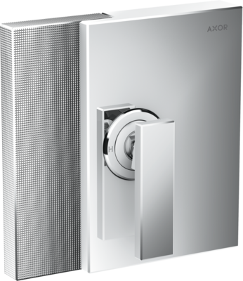 Set de finition pour mitigeur de douche encastré AXOR Edge coupe diamant
