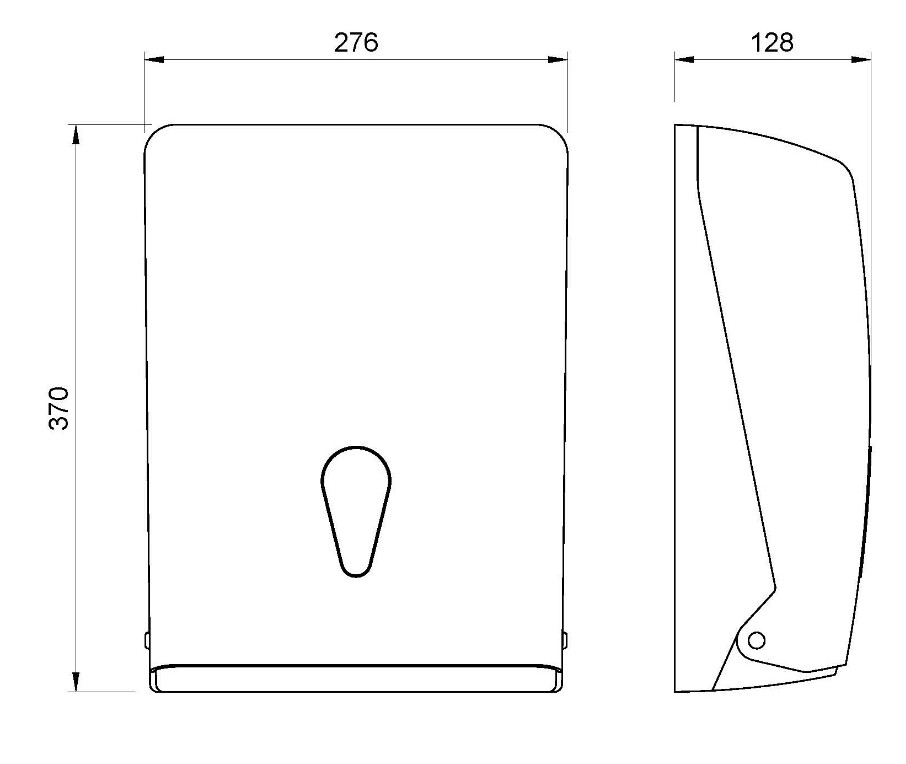 Distributeur de papier essuie-mains Nofer Tissu en blanc — vue 4