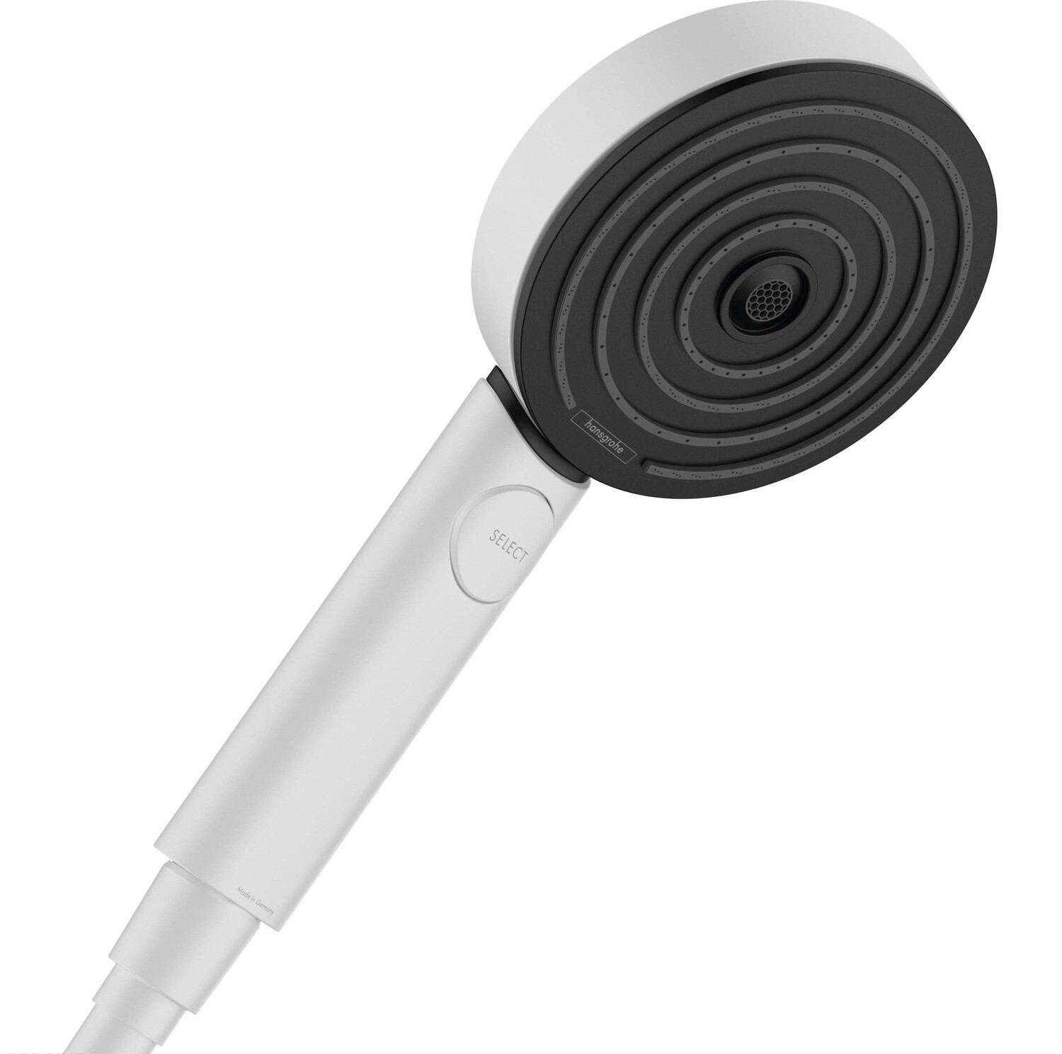 Colonne de douche Showerpipe Hansgrohe Pulsify S 260 2 jets avec mitigeur thermostatique ShowerTablet Select 400 en blanc mat
