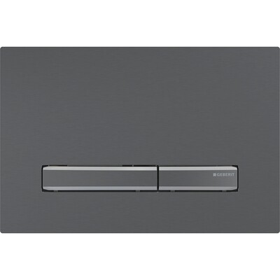 Plaque de déclenchement Geberit Sigma50 /  Noir chromé brossé - noir chromé