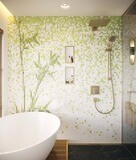 RainDrain Flex Caniveau de douche linéaire 1000 découpable pour installation contre le mur