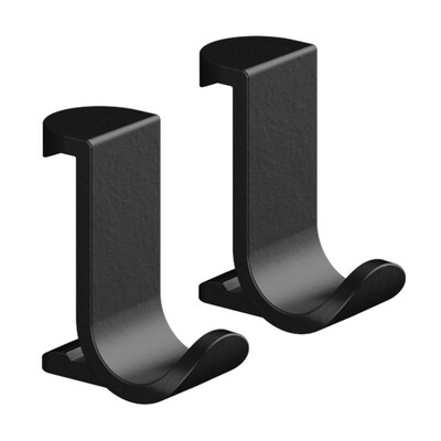 Crochet double Hansgrohe WallStoris en noir mat