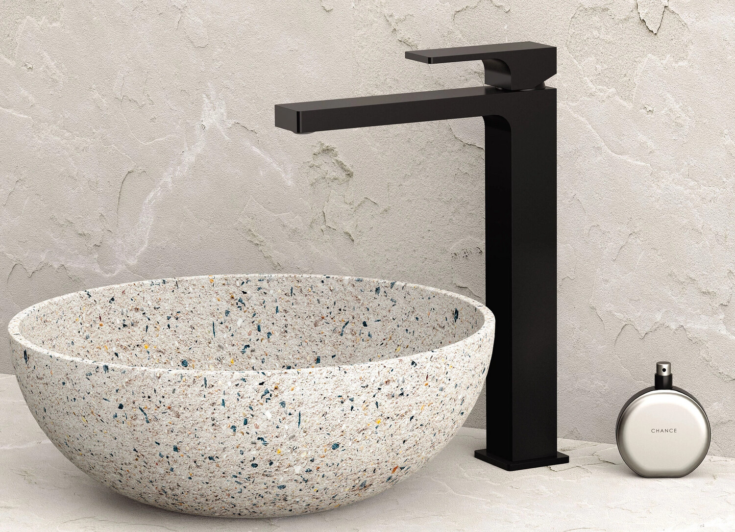 Mitigeur de lavabo en noir mat Tunisie / Robinet de lavabo rehaussé en ...