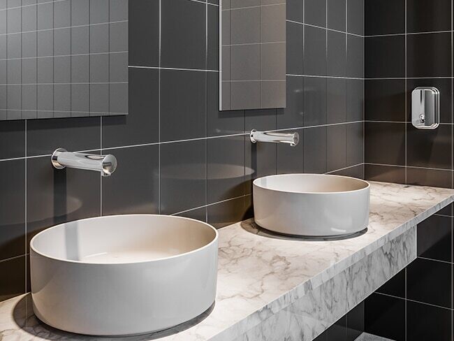 Robinet de lavabo électronique mural Presto NEO Sensor sur secteur