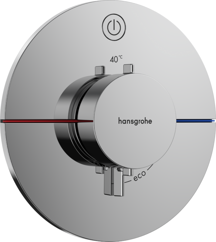 Set de finition pour mitigeur thermostatique encastré Hansgrohe ShowerSelect Comfort S avec 1 fonction