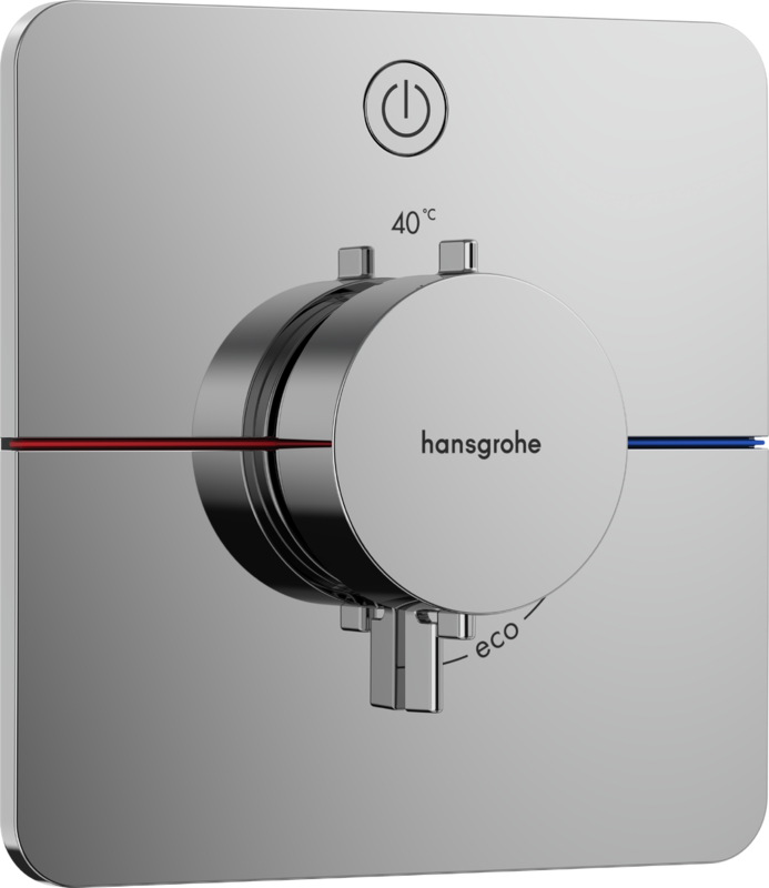 Set de finition pour mitigeur thermostatique encastré Hansgrohe ShowerSelect Comfort Q avec 1 fonction