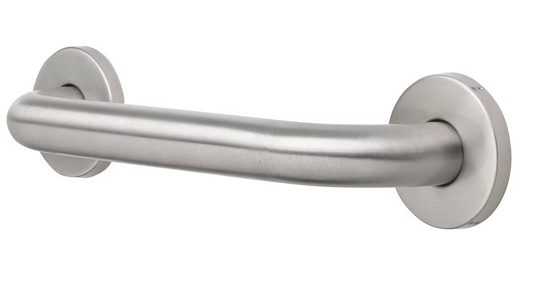 Barre d'appui 30 cm pour personnes à mobilité réduite Nofer en chromé satiné