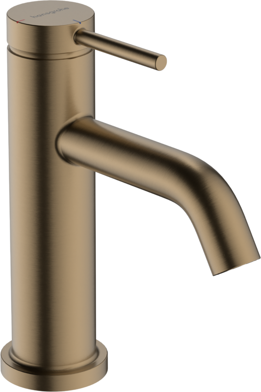 Mitigeur de lavabo Hansgrohe Tecturis S 80 CoolStart avec tirette et vidage en bronze brossé