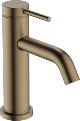 Mitigeur de lavabo Hansgrohe Tecturis S 80 CoolStart avec tirette et vidage en bronze brossé