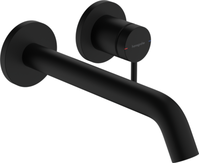 Mitigeur de lavabo encastré Hansgrohe Tecturis S 225 mm en noir mat