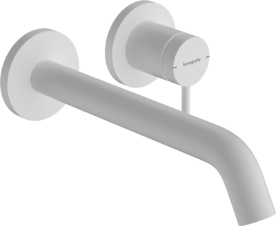 Mitigeur de lavabo encastré Hansgrohe Tecturis S 225 mm en blanc mat