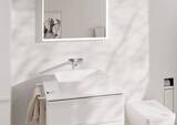 Tecturis E Mitigeur de lavabo encastré mural, bec 22.5 cm, bonde à écoulement libre