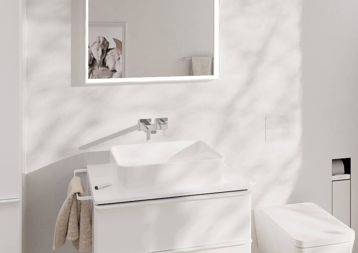 Mitigeur de lavabo encastré Hansgrohe Tecturis E 225 mm en laiton chromé