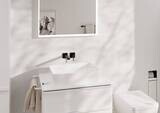 Tecturis E Mitigeur de lavabo encastré mural, bec 22.5 cm, bonde à écoulement libre