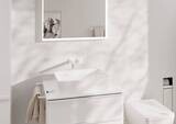 Tecturis E Mitigeur de lavabo encastré mural, bec 22.5 cm, bonde à écoulement libre