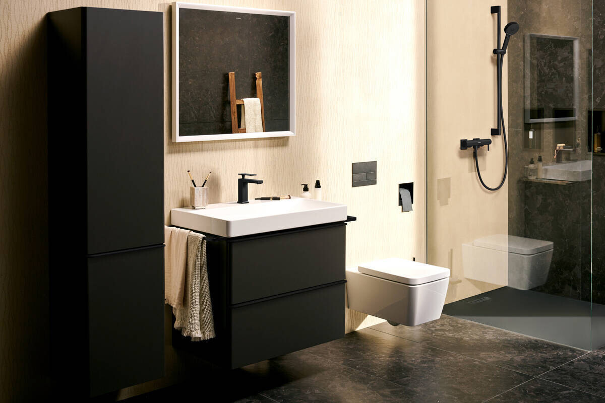 Mitigeur de douche Hansgrohe Tecturis E en noir mat