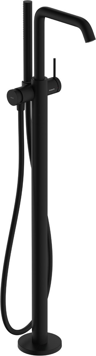 Mitigeur de bain / douche Hansgrohe Tecturis S pour montage au sol en noir mat