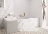 Tecturis E Set de finition mitigeur 3 trous pour montage sur bord de baignoire avec sBox