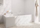 Tecturis E Set de finition mitigeur 3 trous pour montage sur bord de baignoire avec sBox