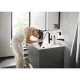 Finoris Mitigeur de lavabo 230 avec douchette extractible 2jet, bonde clic-clac