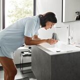 Finoris Mitigeur de lavabo 230 avec douchette extractible 2jet, bonde clic-clac