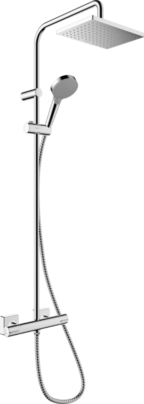 Colonne de douche Showerpipe Hansgrohe Vernis Shape 230 1 jet avec mitigeur thermostatique